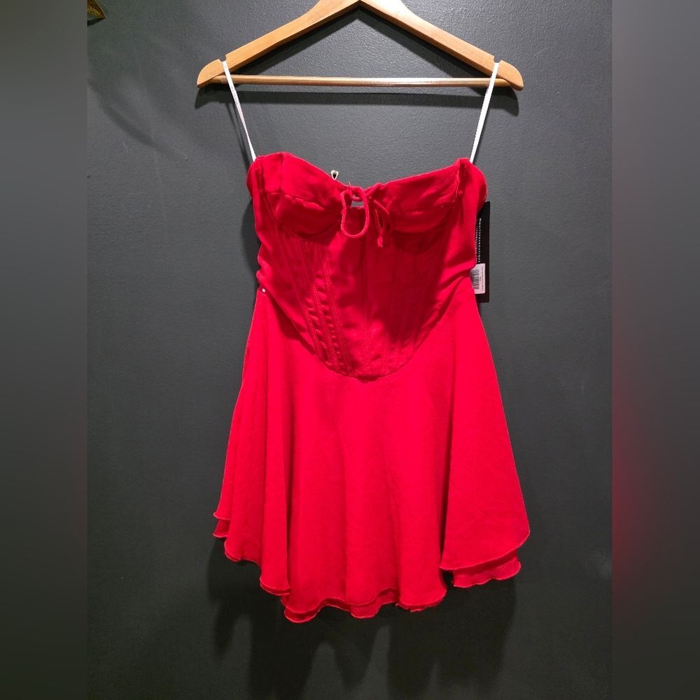 White Fox Red Mini Dress Push The Feeling NWT Sz S